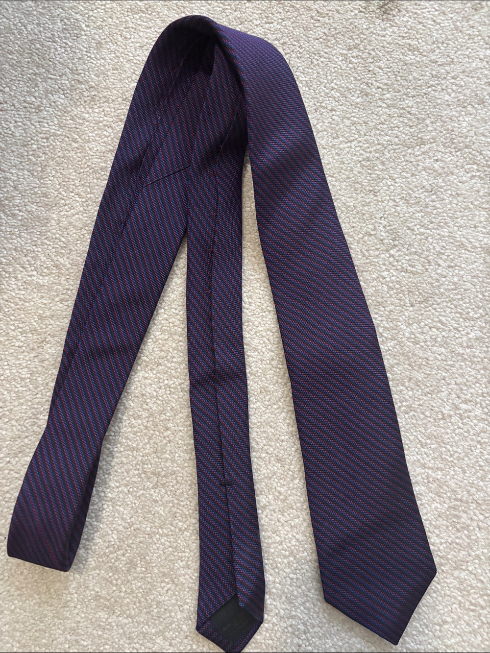 Silk Diagonal Stripe Tie Rag and bone